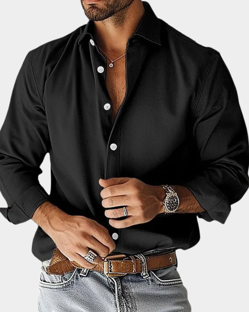 LUCAS TREMBLAY - MEN’S SLIM-FIT STRETCH BUTTON-UP SHIRT