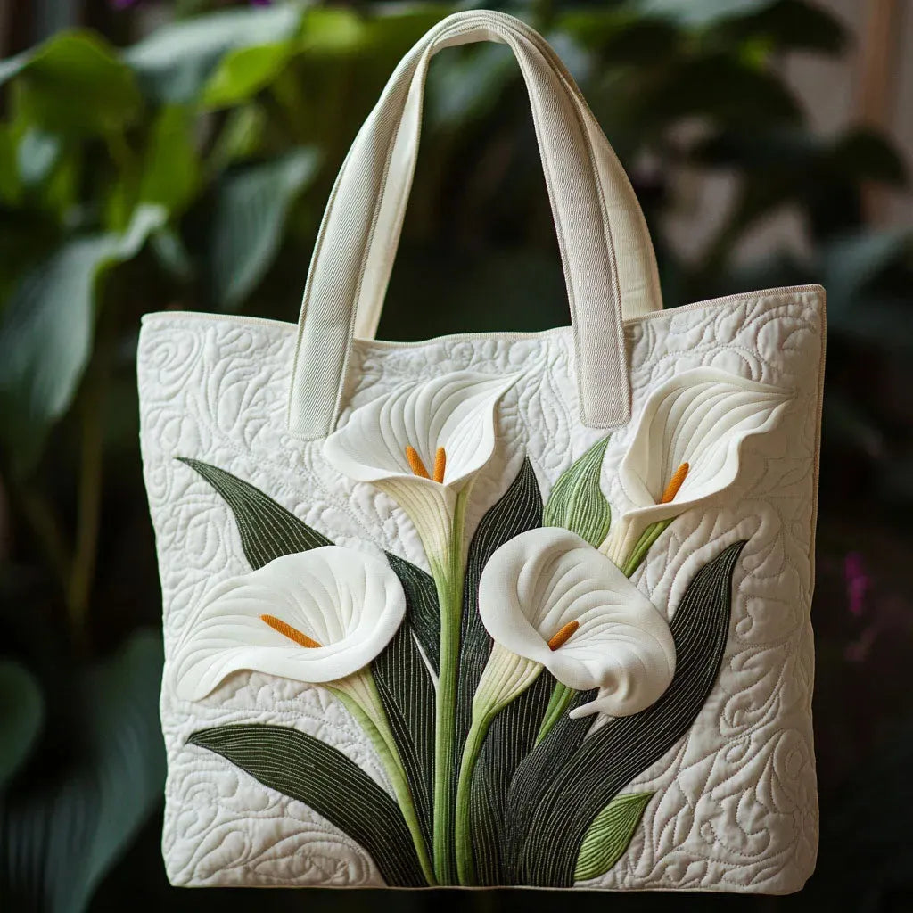 Borsa™ Trapuntata Artigianale con Gligli Bianca