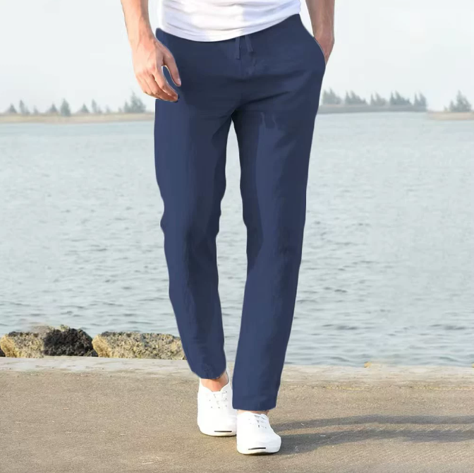 EDOUARD – MEN’S LIGHTWEIGHT DRAWSTRING PANTS – RELAXED SUMMER FIT