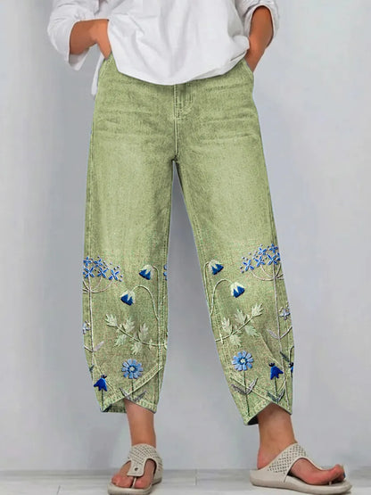 ELVIRA – Pantaloni Ricamati Eleganti