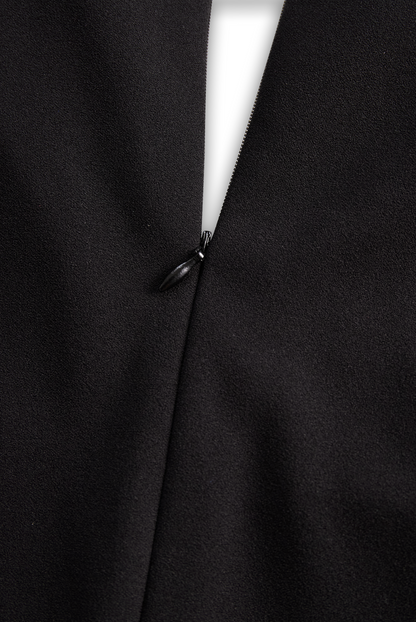 Camille™ | Black Belted Sheath Dress