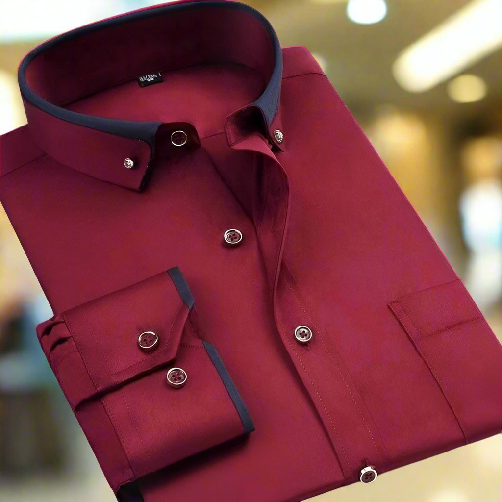 Adalbert™ | Classic Cotton Shirt with Long Sleeves