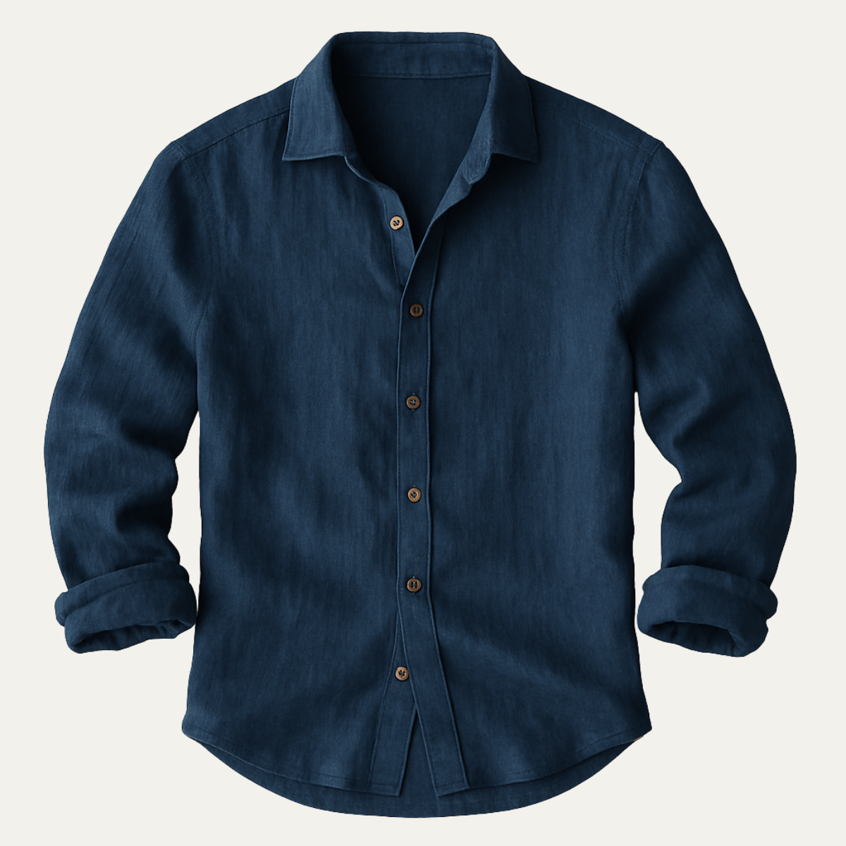 NOLAN - LONG SLEEVE LINEN SHIRT FOR MEN