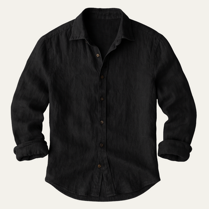 NOLAN - LONG SLEEVE LINEN SHIRT FOR MEN