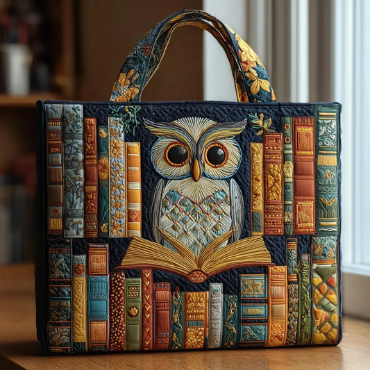 Borsa™ Artigianale Gufo tra Vecchi Libri