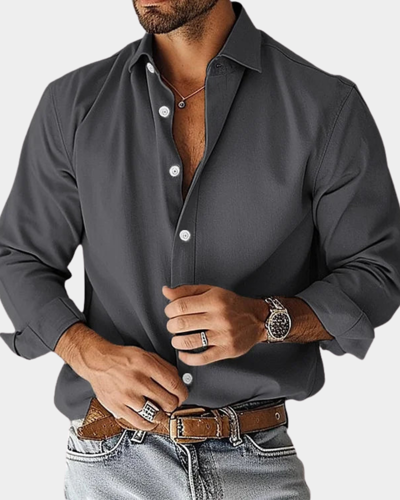 LUCAS TREMBLAY - MEN’S SLIM-FIT STRETCH BUTTON-UP SHIRT