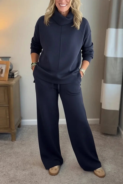 Colleen | Women Casual Turtle-neck 2 Piece