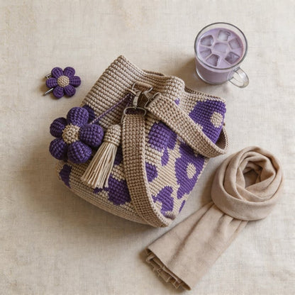 FIORALBA – Borsa Tote Floreale Artigianale