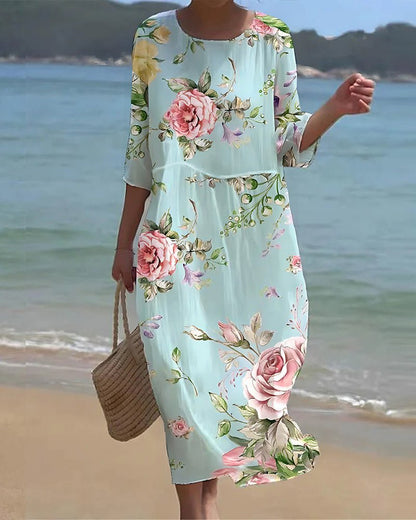 Tracy - Sunset Flower Dress