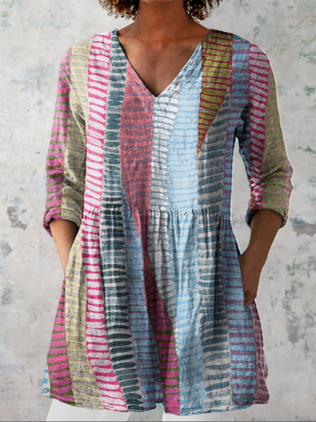 Anais | Blusa lunga con scollo a V