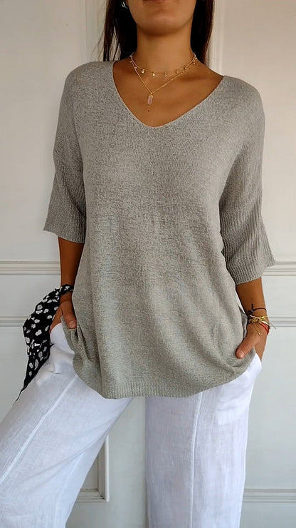 LAUREN™ | Women Casual V-Neck Top