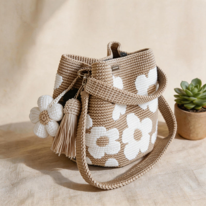 FIORALBA – Borsa Tote Floreale Artigianale