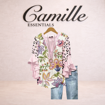 Isabella™ | Ruffle Sleeve Blouse