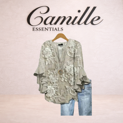Isabella™ | Ruffle Sleeve Blouse