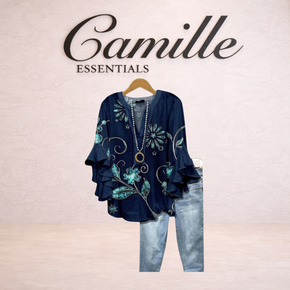 Isabella™ | Ruffle Sleeve Blouse