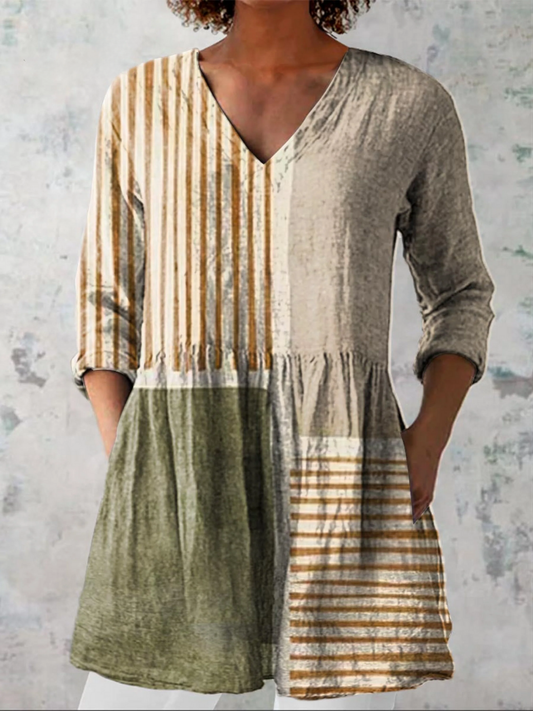 MARTINA – Blusa Lunga con Scollo a V