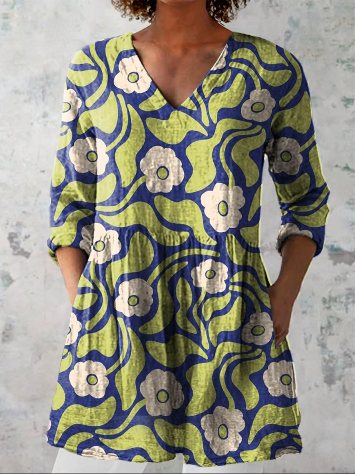 Elodie | Blusa lunga con scollo a V