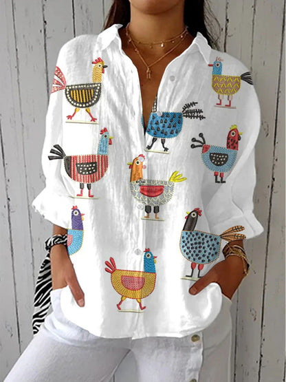 GRAZIELLA – Blusa Floreale con Scollo a V