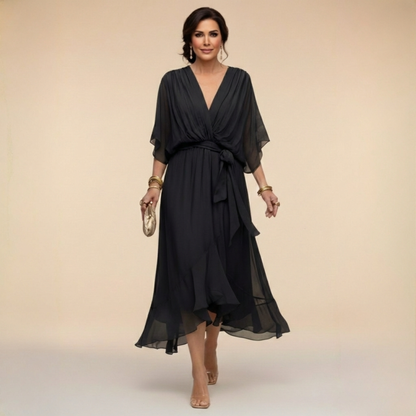 CE - Bella - Flowing V-Neck Silhouette Dress