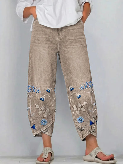 ELVIRA – Pantaloni Ricamati Eleganti