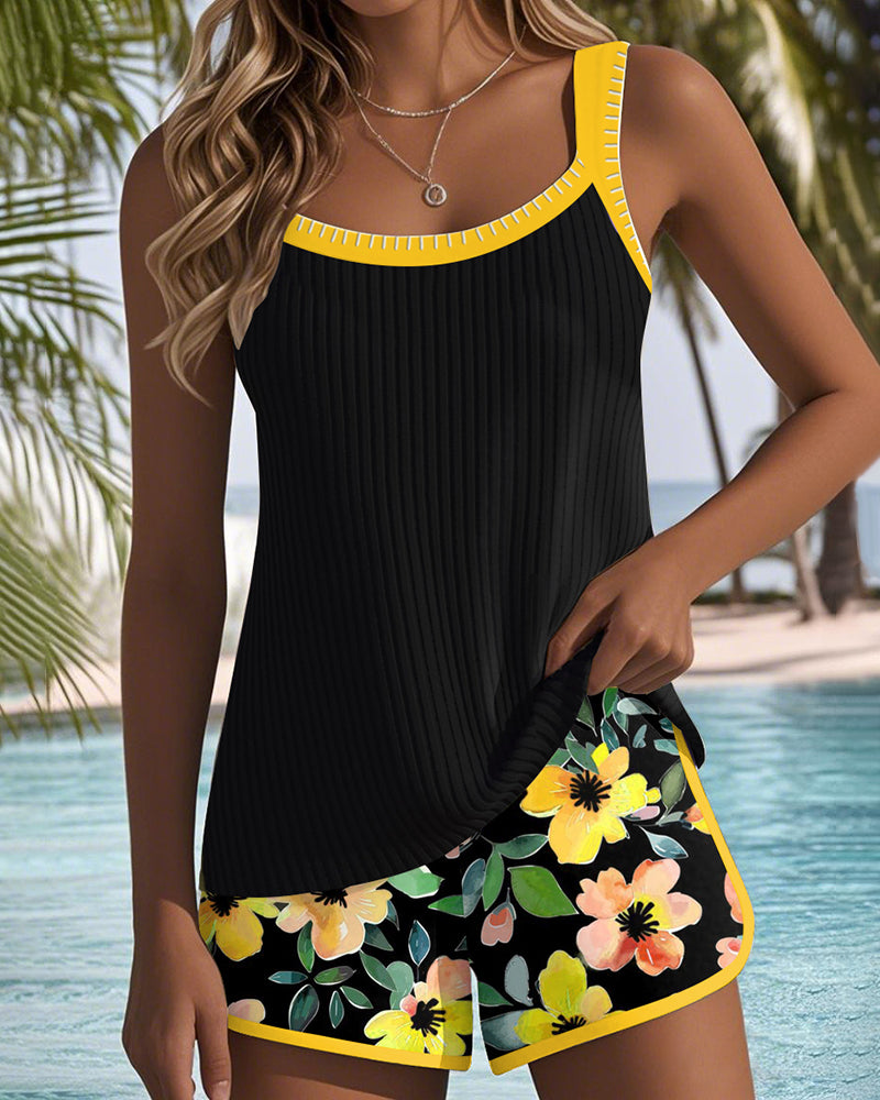 LUNARIA – Tankini Elegante con Pantaloni