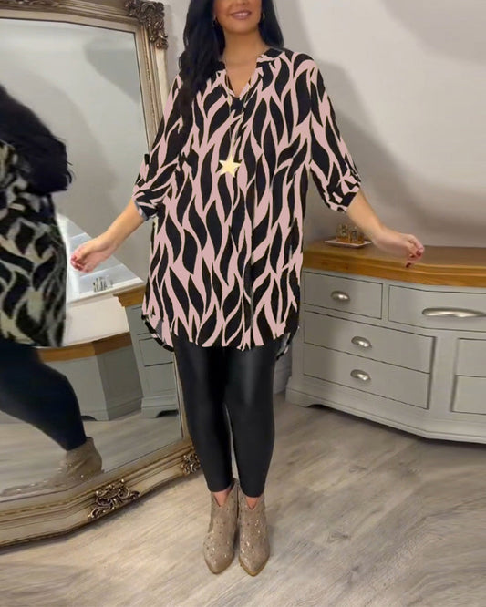ALEXANDRA™ | Women Printed Loose-Fit Top