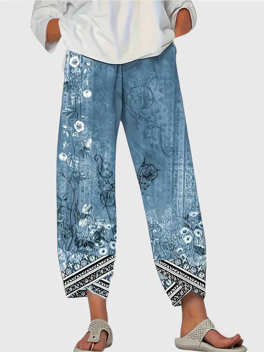 BRUNELLA – Pantaloni Capri Floreali