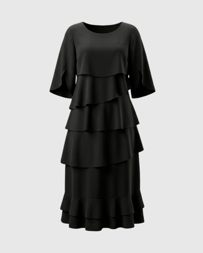Angela Elegant Ruffle Dress