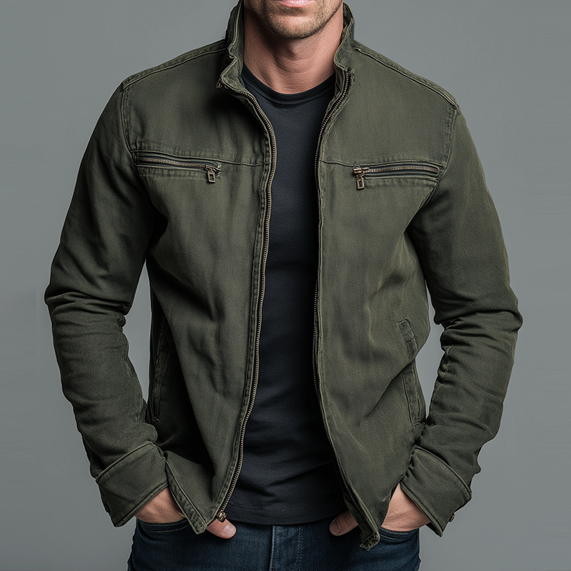 DENVERA - VINTAGE COTTON ZIP JACKET