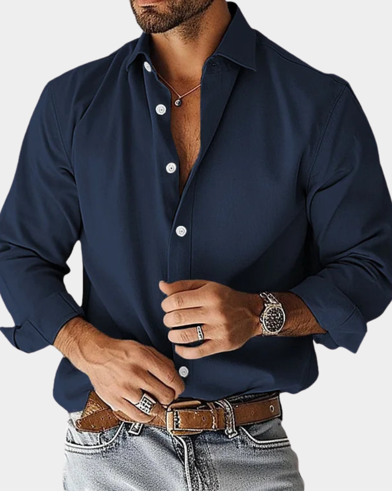 LUCAS TREMBLAY - MEN’S SLIM-FIT STRETCH BUTTON-UP SHIRT
