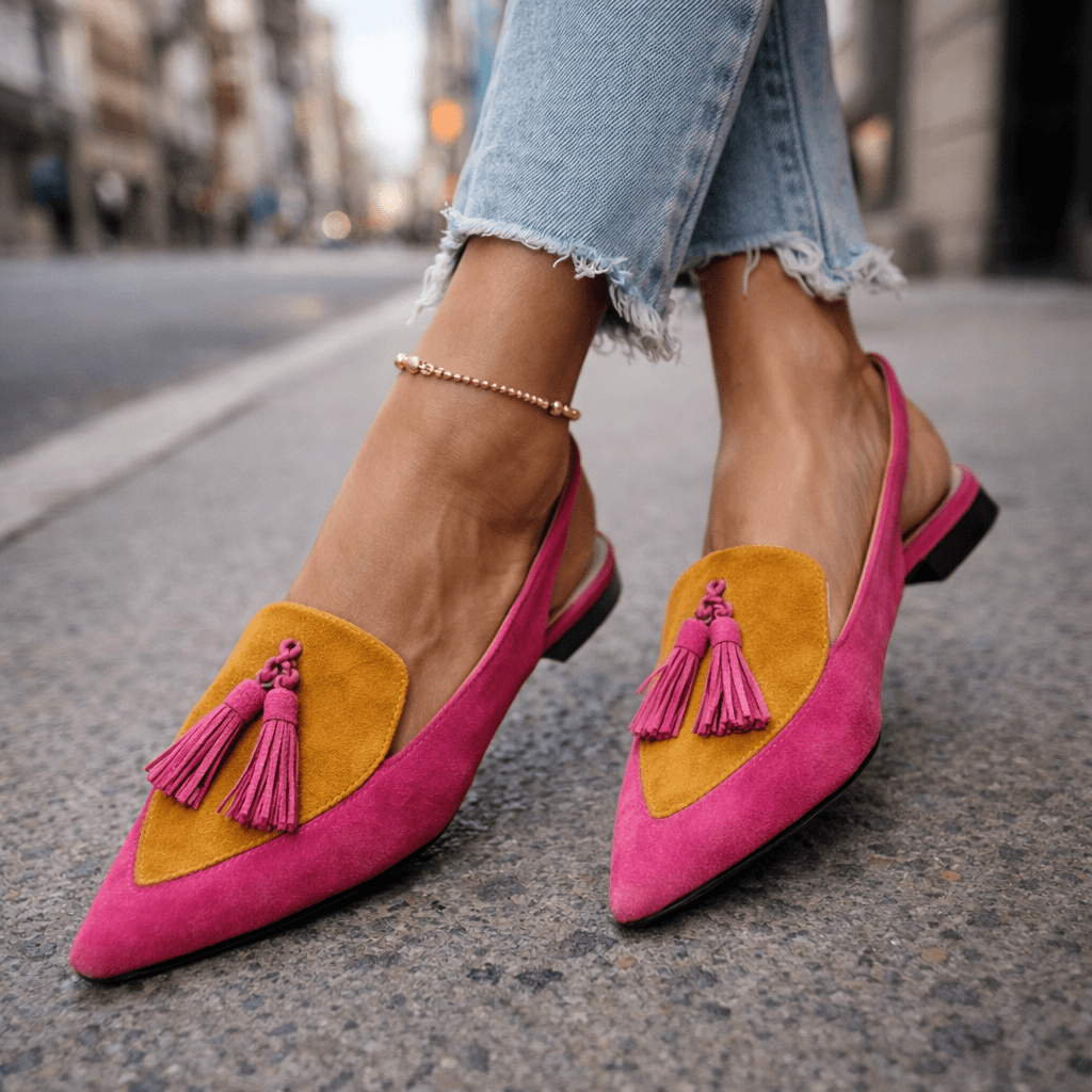 VALENTINA – Slingback in Camoscio