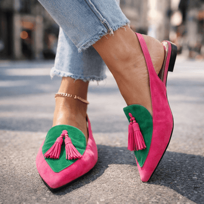 VALENTINA – Slingback in Camoscio