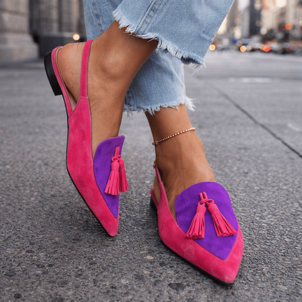 VALENTINA – Slingback in Camoscio