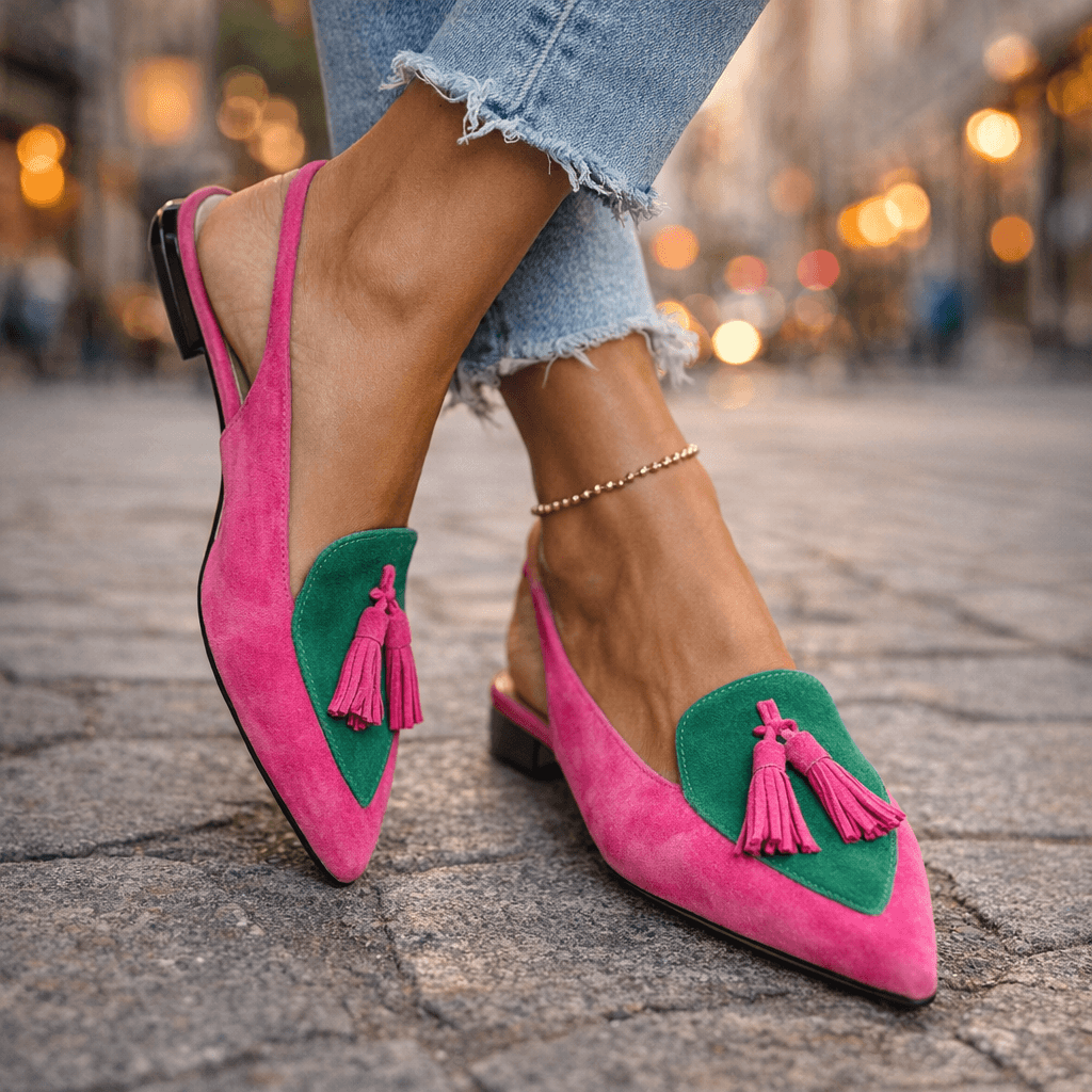 VALENTINA – Slingback in Camoscio