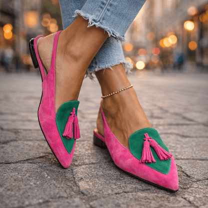 VALENTINA – Slingback in Camoscio