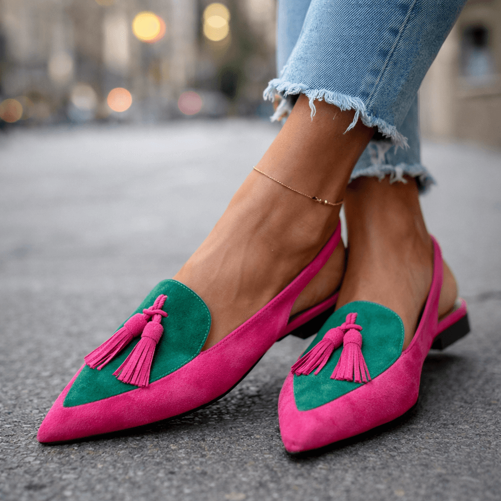 VALENTINA – Slingback in Camoscio