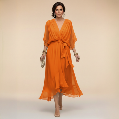 CE - Bella - Flowing V-Neck Silhouette Dress