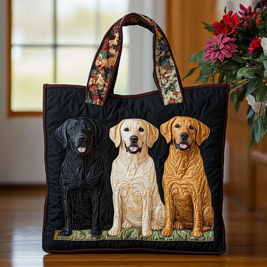 Borsa™ Artigianale con Tre Labrador