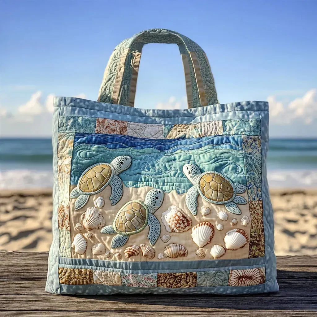 Borsa™ Imbottita Artigianale con Tartaruga