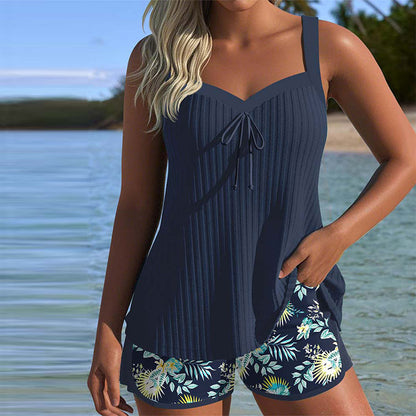 LIVORA – Tankini a Righe con Pantaloni