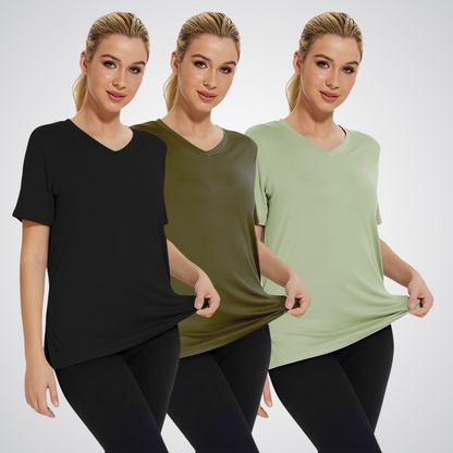 SELENA™ Casual Loose Fit Tee Pack of 3