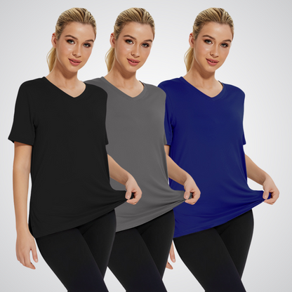 SELENA™ Casual Loose Fit Tee Pack of 3