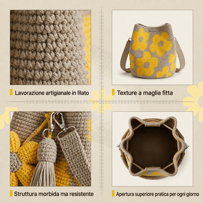 FIORALBA – Borsa Tote Floreale Artigianale