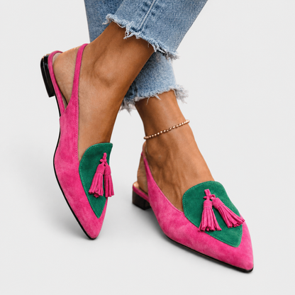 VALENTINA – Slingback in Camoscio