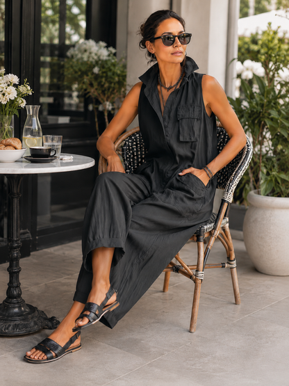 ALESSANDRA – Tuta Elegante Senza Maniche