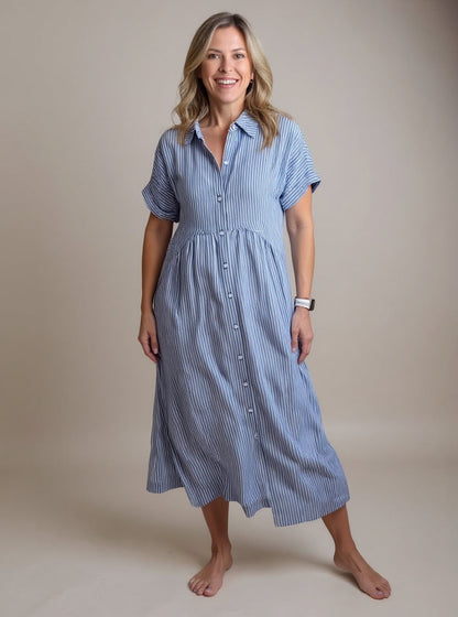 Yonika - Chic Striped Dress