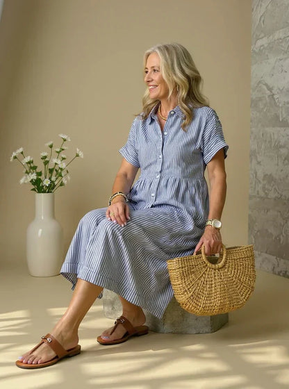 Yonika - Chic Striped Dress