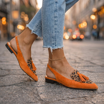 VALENTINA – Slingback in Camoscio