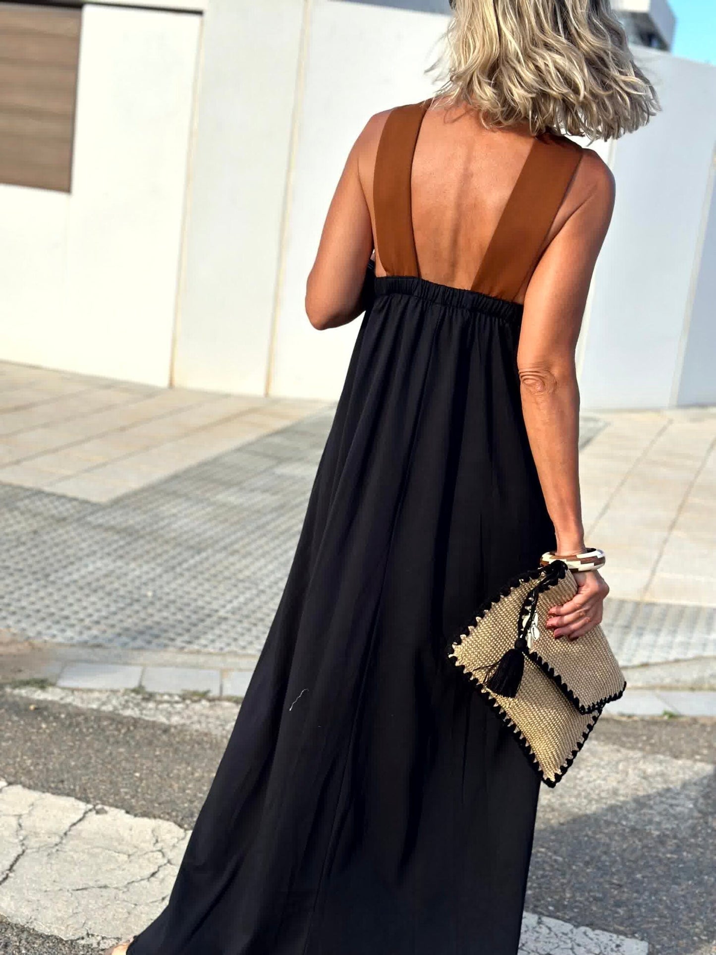Keira - Breathable Comfortable Crossed Maxi Dress