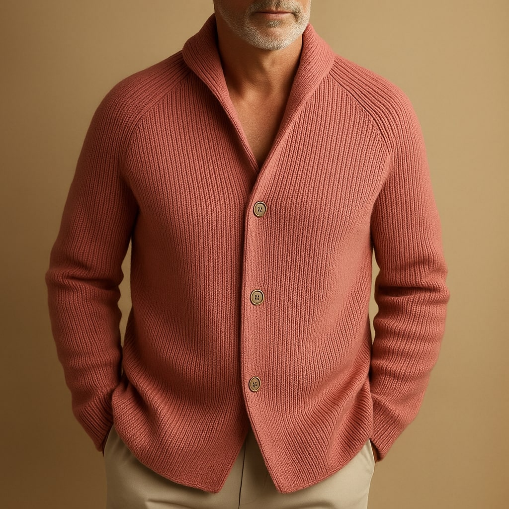 MASON - LIGHTWEIGHT BUTTON-UP KNIT CARDIGAN